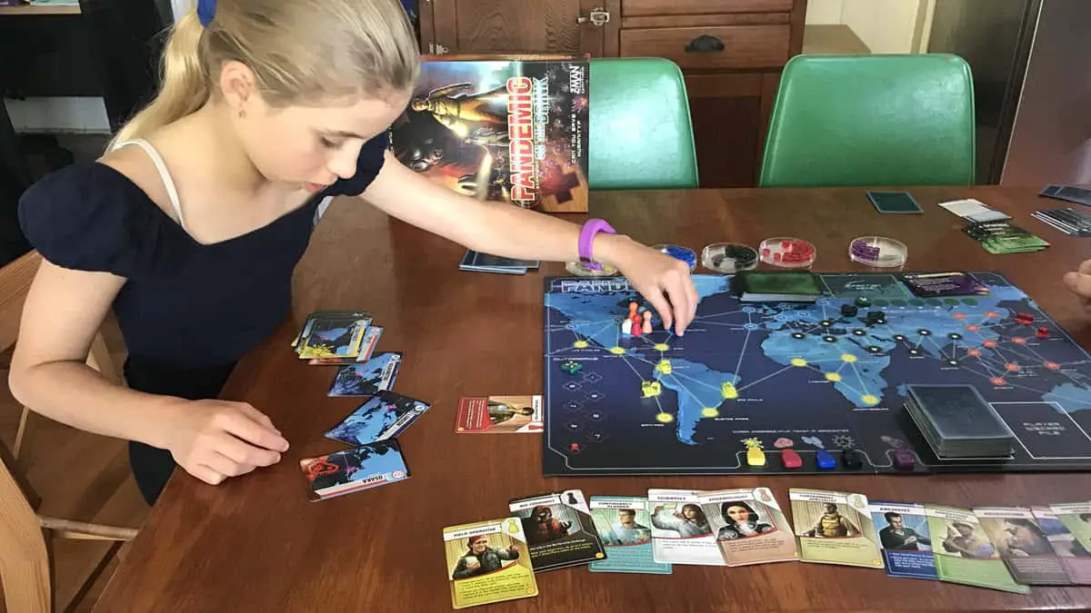 Setting up Pandemic - one of the best educational board games