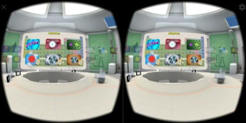 Virtual reality headset inspired by Google cardboard included in MEL Chemistry set