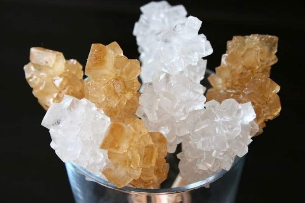 Growing sugar crystals
