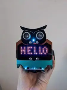 Elegoo OwlBot saying Hello