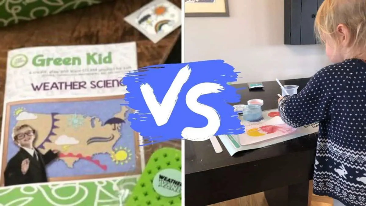 Green Kid Crafts vs Kiwi Crate STEM Subscription Boxes