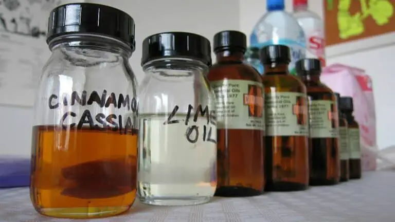 Several Bottles Of Homemade Essential Oils